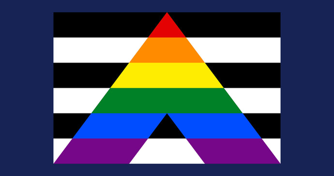 What is the Straight Ally pride flag and what does it mean?