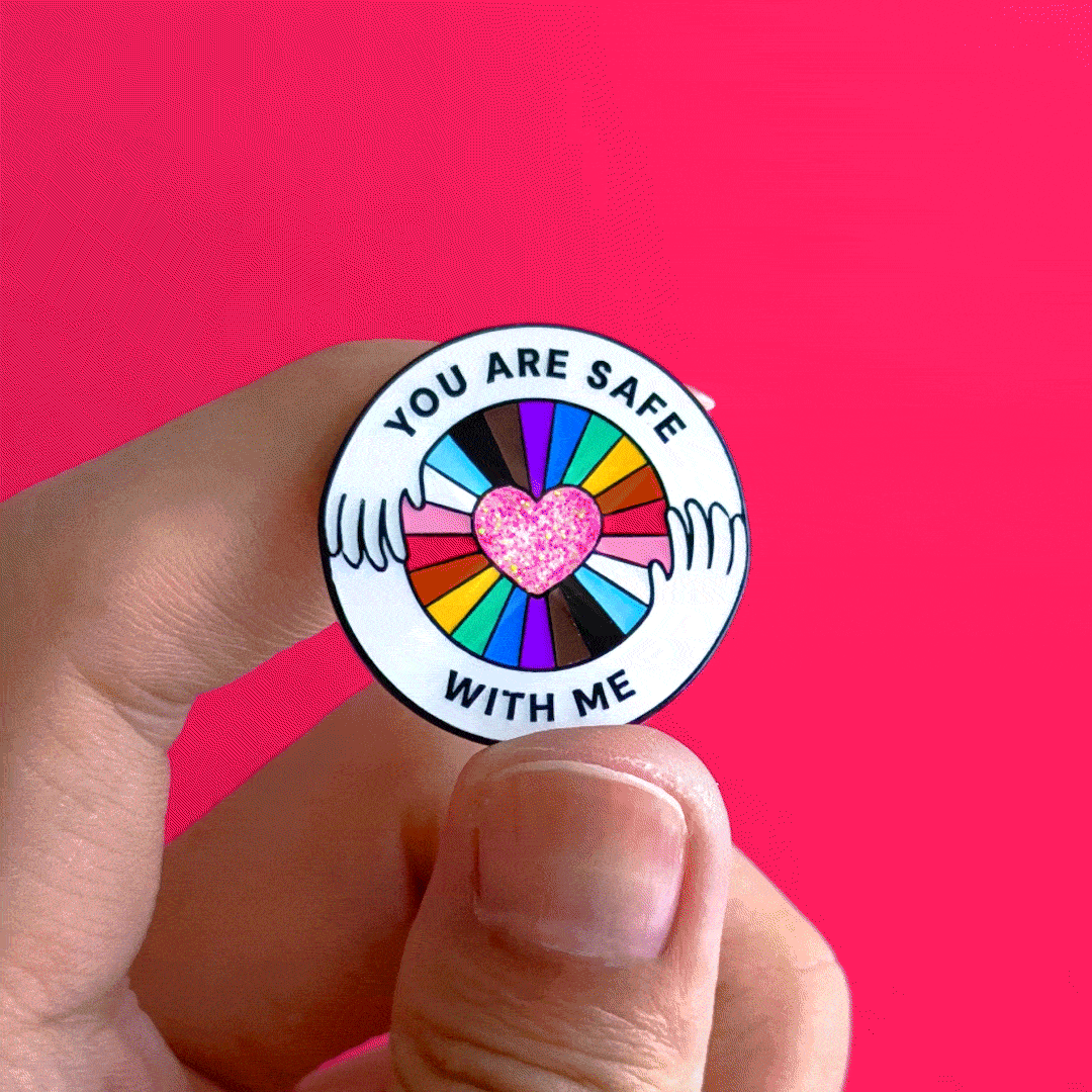 [BACK IN STOCK] You're safe with me — enamel pin