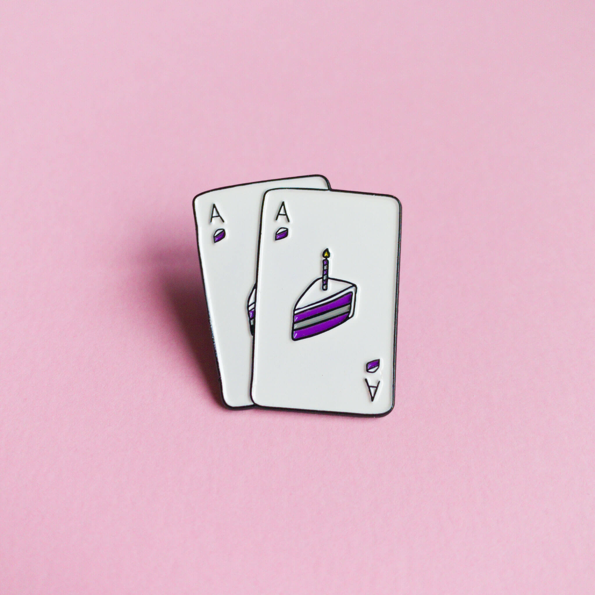 Ace of cakes — enamel pin