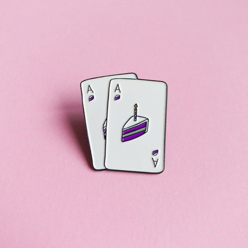 Ace of cakes — enamel pin
