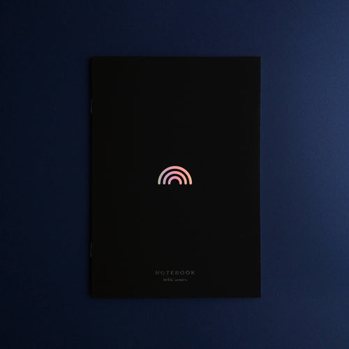 Dark rainbow notebook