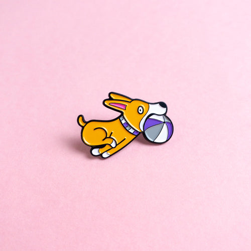 Doggo (asexual / demisexual) — enamel pin