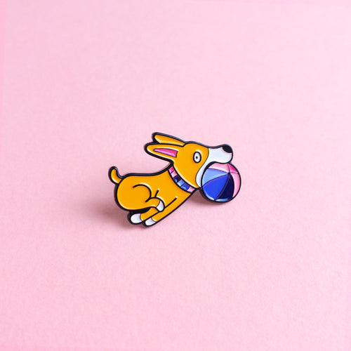 Doggo (omnisexual / omni) — enamel pin