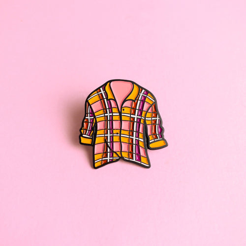 Flannel — enamel pin