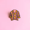 Flannel — enamel pin