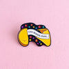 Fortune cookie — enamel pin