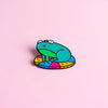 Frog (pansexual) — enamel pin