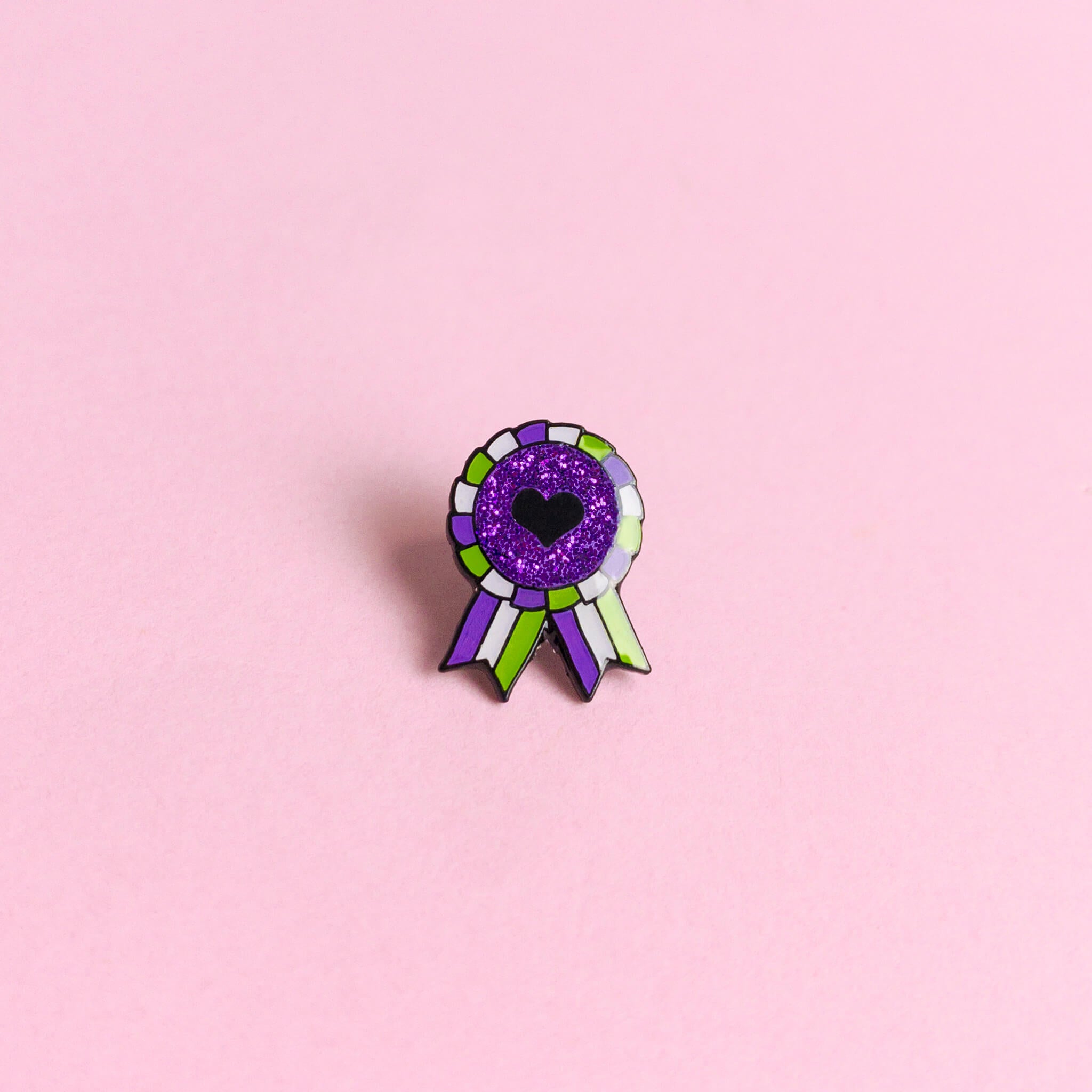 Genderqueer Award Badge — enamel pin