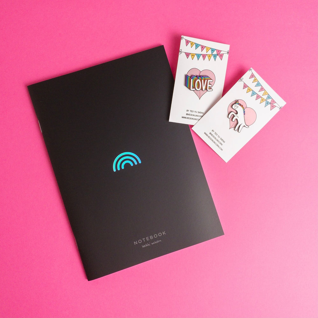 Pride Set: 2 pins + 1 notebook (Save 10%)