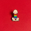 It's a wiener — enamel pin