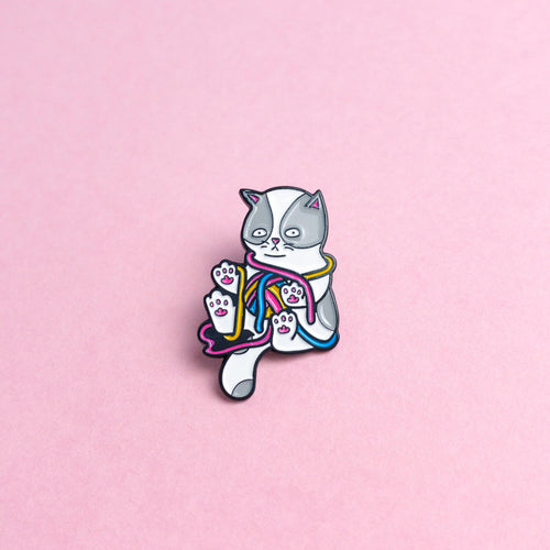 Kitten (pansexual) — enamel pin