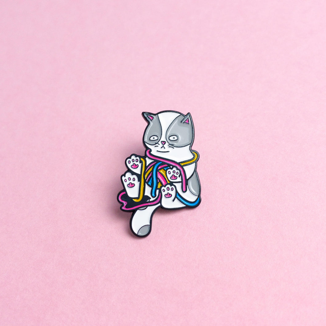 Kitten (pansexual) — enamel pin
