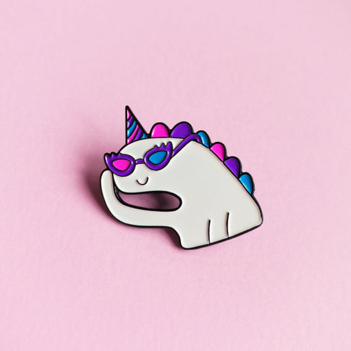 Oh bi unicorn — enamel pin