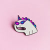 Oh bi unicorn — enamel pin
