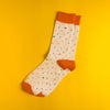 Rainbow dots (cream) — socks