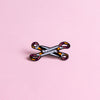 Scissors (lesbian) — enamel pin