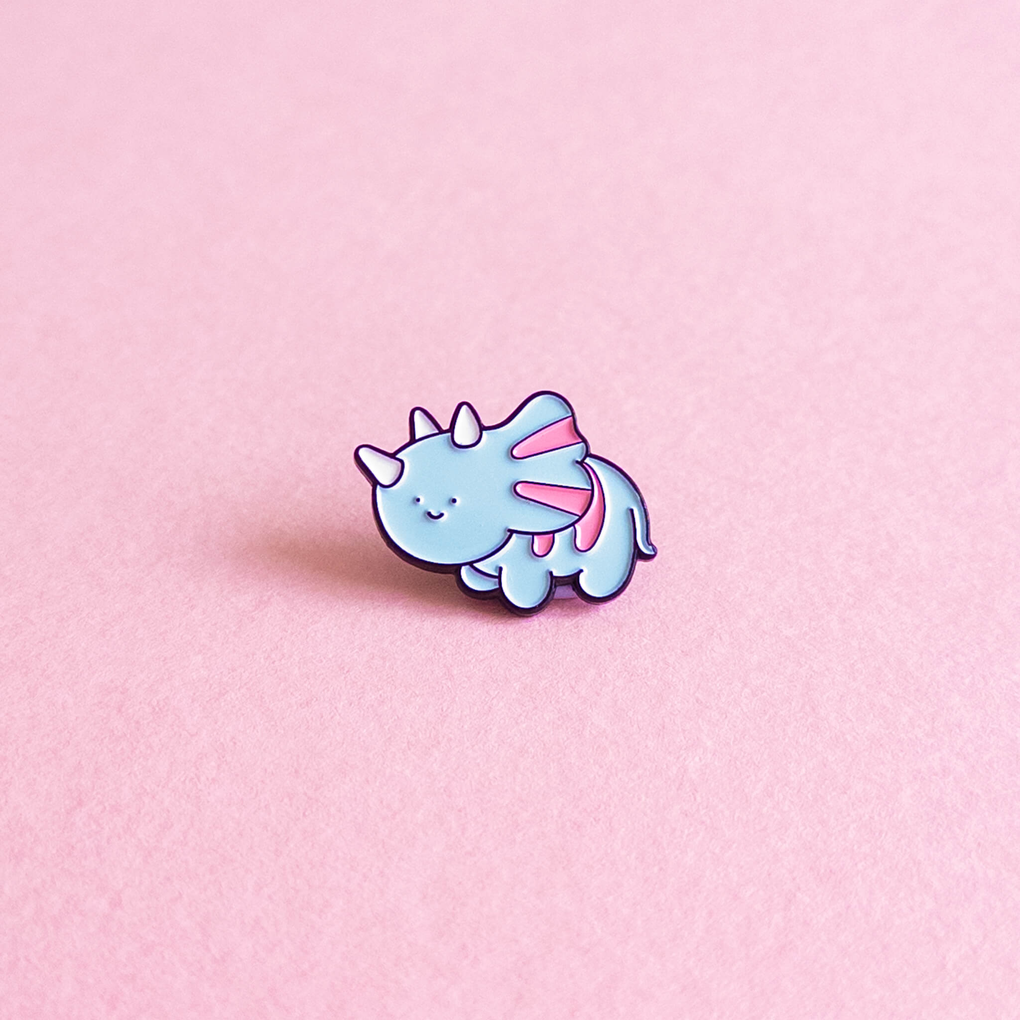 Transeratops (trans dinosaur) — enamel pin