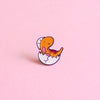 Velesiraptor (lesbian dinosaur) — enamel pin