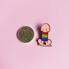 It's a wiener — enamel pin